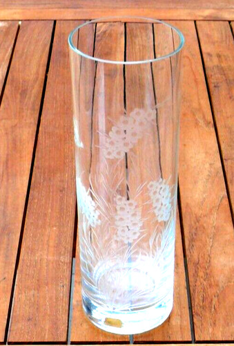 Kristall glas vase - h., schober