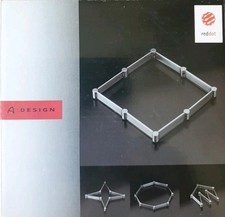 Auerhahn Topf-Untersetzer Red Dot Design Edelstahl 18/10 matt 80er gebraucht