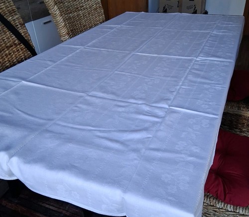 Alte damast tischdecke mit - alte,