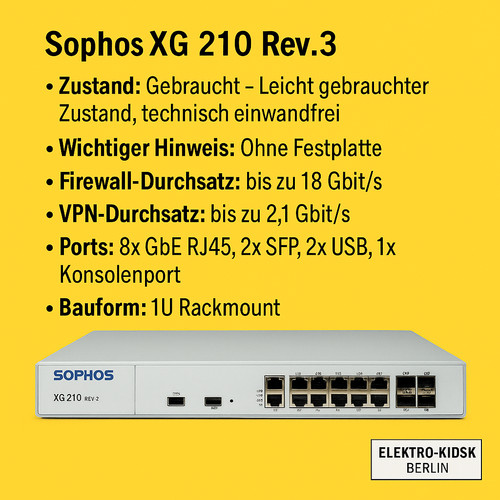 Sophos 210 rev 3 - sophos, xg