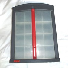 Schrauben - Kleinteile Kipp Regal Box KETAR schwarz rot ca 44 x 33 x 8,5 cm