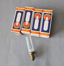4 Stück alte UNBENUTZT e14 42V 25W Radium Glühbirne Röhre 85 x 20mm