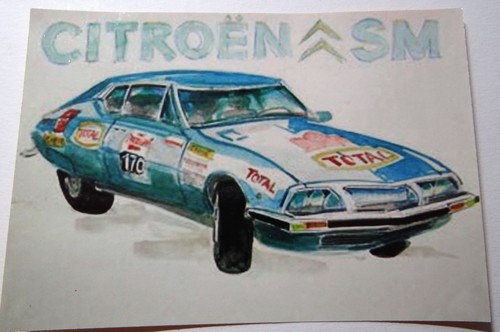 Werbe aufkleber citroen - citroen, sm