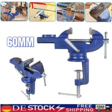 MINI SCHRAUBSTOCK 60MM MIT TISCHKLEMME 360° DREHBAR TISCHSCHRAUBSTOCK KLEIN