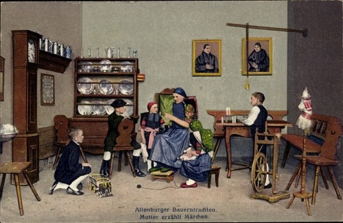 Altenburger bauerntrachten - ak,