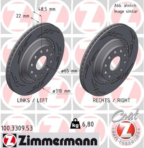 Bremsscheibe black z - 2x,