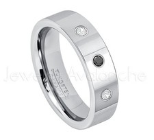 0.21ctw Black & White Diamond