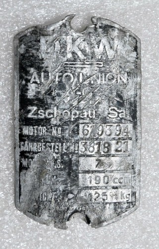 Dkw 200 zschopau schild - sb,