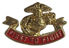 12 Packung Usmc Ega Erste Zu Kampf Motorrad Hut Mütze Reversnadel MS-737