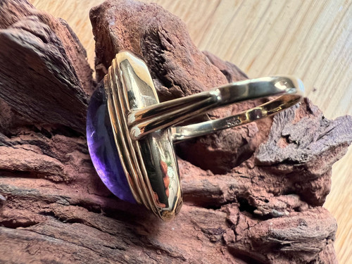 Damen goldring amethyst - 🌟,