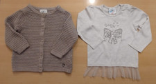2 Teile= Strickjacke & Shirts, Größe 86-92, von Topomini, Farbe braun, Baumwolle