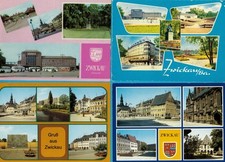 4x Mehrbild-Ansichtskarten in