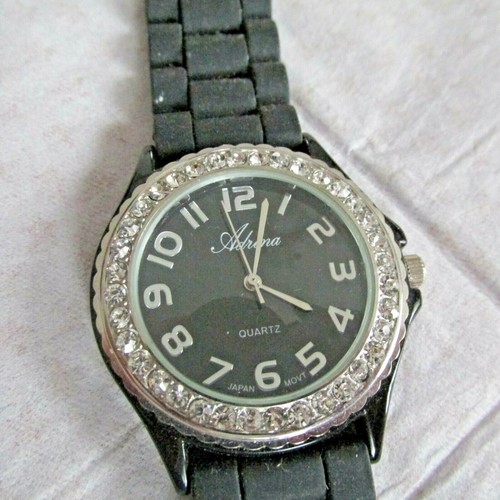 Schwarze damenuhr quarz mit - ,
