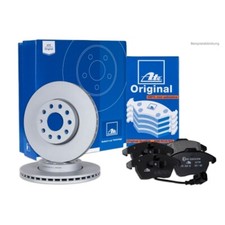 ATE Bremsscheiben + Bremsbeläge vorne für VW GOLF TOURAN PASSAT SKODA SUPERB