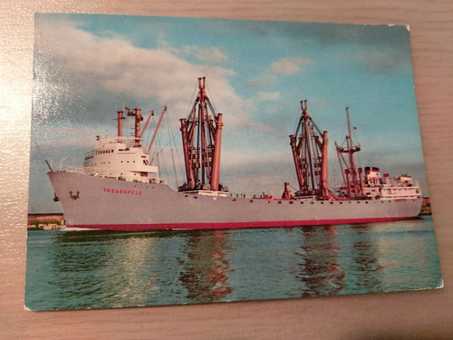 Postkarte frachtschiff - postkarte,
