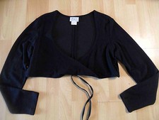 M.P. by STYLE BERLIN schönes kurzes Oberteil Überwurf schwarz Gr. 2 w.NEU FEv216