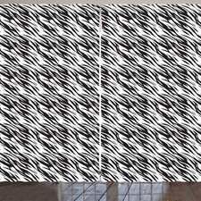 Zebra Druck Rustikale Gardine