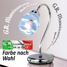 Nachttischlampe modern Chrom