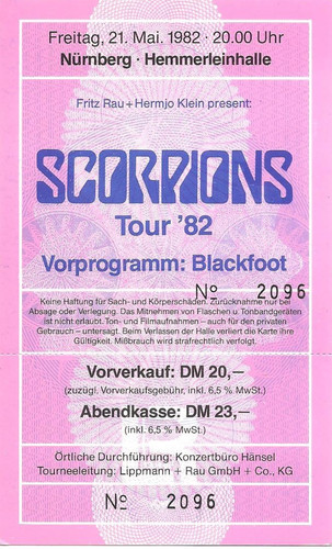 Scorpions blackout tour - scorpions,