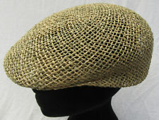 Sportmütze Mütze Flatcap Cap Stroh Hut Strohhut Seegras orig. Faustmann Germany
