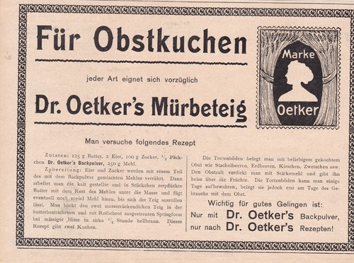 Oetker werbung reklame - oetker,