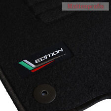 Velours Logo Fußmatten für Skoda Octavia II 1Z Kombi ab Bj.2004 - 2013 rund sw