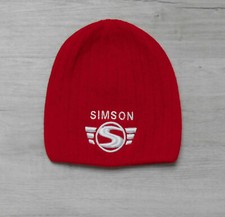 Rote Simson Strickmütze