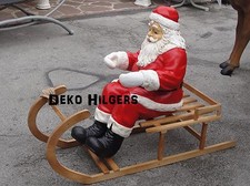 Weihnachtsmann schlitten figur - weihnachtsmann,