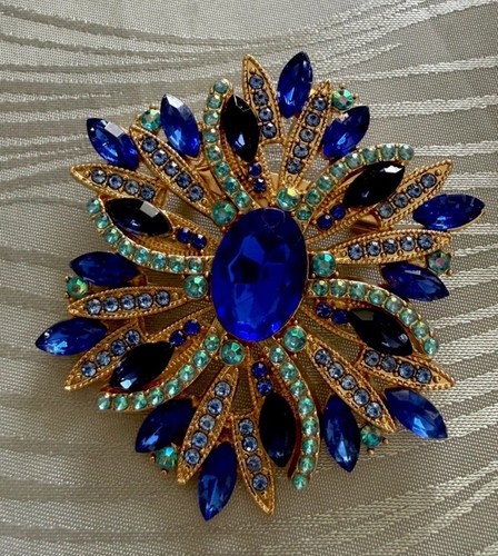 Große vintage style brosche - vintage,