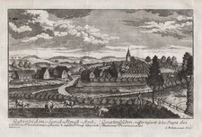Gustenfelden Rohr Mittelfranken Kupferstich C.M. Roth 1760