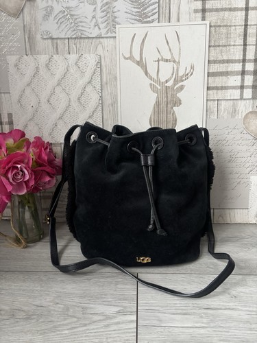 Ugg black suede - ugg, shearling
