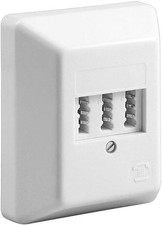 Telefondose TAE NFF Aufputz Telefon Dose weiss 2*Telefon 1*Fax/Nebenstelle weiß