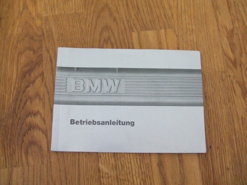 Bmw e24 betriebsanleitung - e24,