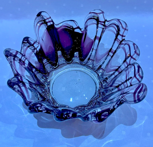 Schwere glas schale murano - -,