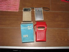 2 Stück Taschenradio CORA aus Rumanien RFT DDR Tasche Karton