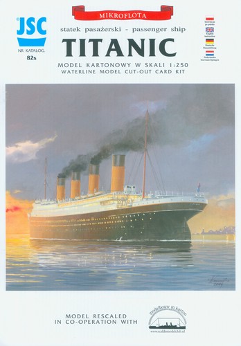 Kartonmodell rms titanic - kartonmodell, oder
