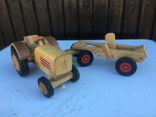 DDR VEB antik Holz Traktor LKW