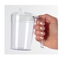 Schnabelbecher mit Griff 2 Deckel bruchsicher für Kinder Senioren Trinkhilfe