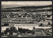 AK Obersuhl /Rotenburg a. F., Marktplatz, Kriegerdenkmal, Zonengrenze, Gesamtan 