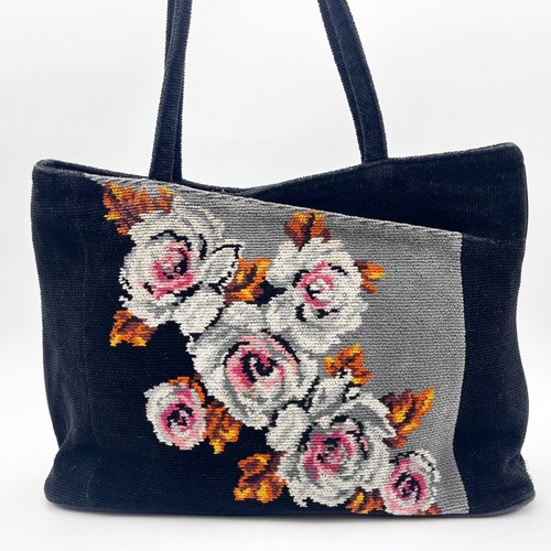 Feiler floral chenille tote - floral,