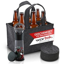 Geschenkset Männer Geschenke Bier Männerhandtasche Flaschenöffner Untersetzer