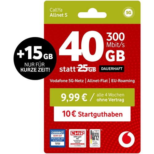 Vodafone prepaid callya - prepaid,