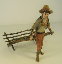 Antike schöne Wiener Bronze Bauern Junge vor 1920