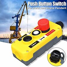 Hängetaster Steuerung Kran Kettenzug Drucktasten Schalter mit Nothalt Anhebt