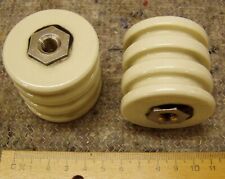 2Stk Porzellan Isolator Hochspannungsisolator Abstandshalter Durchm 5cm Länge5cm