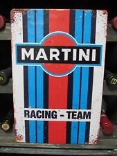 MARTINI Racing Team Porsche -  BLECHSCHILD 30x20 cm für BAR Keller Fan usw. NEU