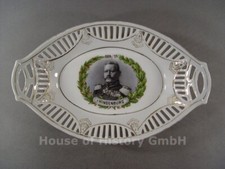 135198, Patriotische Schale "1914/15 VON HINDENBURG" weißes Porzellan