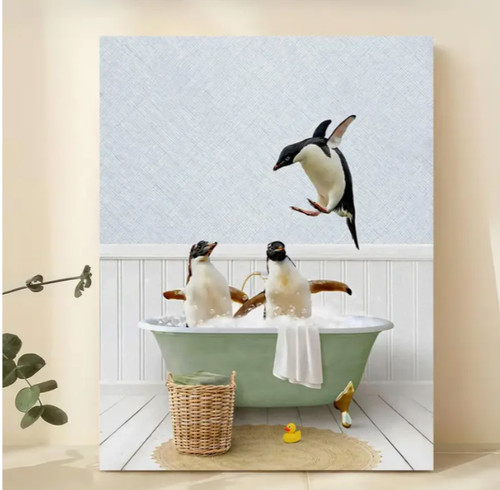 Pinguine der badewanne - pinguine,