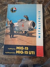 Jagdflugzeug MIG 15,DDR Kranich Modellbogen,Verlag Junge Welt 1965