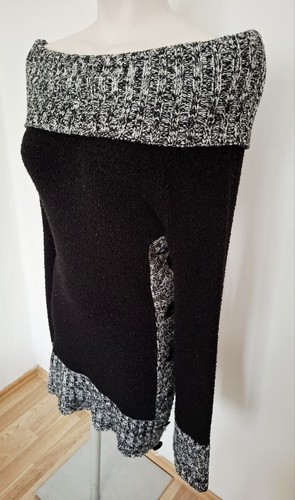 Damen strick long pullover - strick,